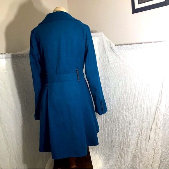 YOKI Teal Wool Blend Coat Size Large - Picture 5 of 12